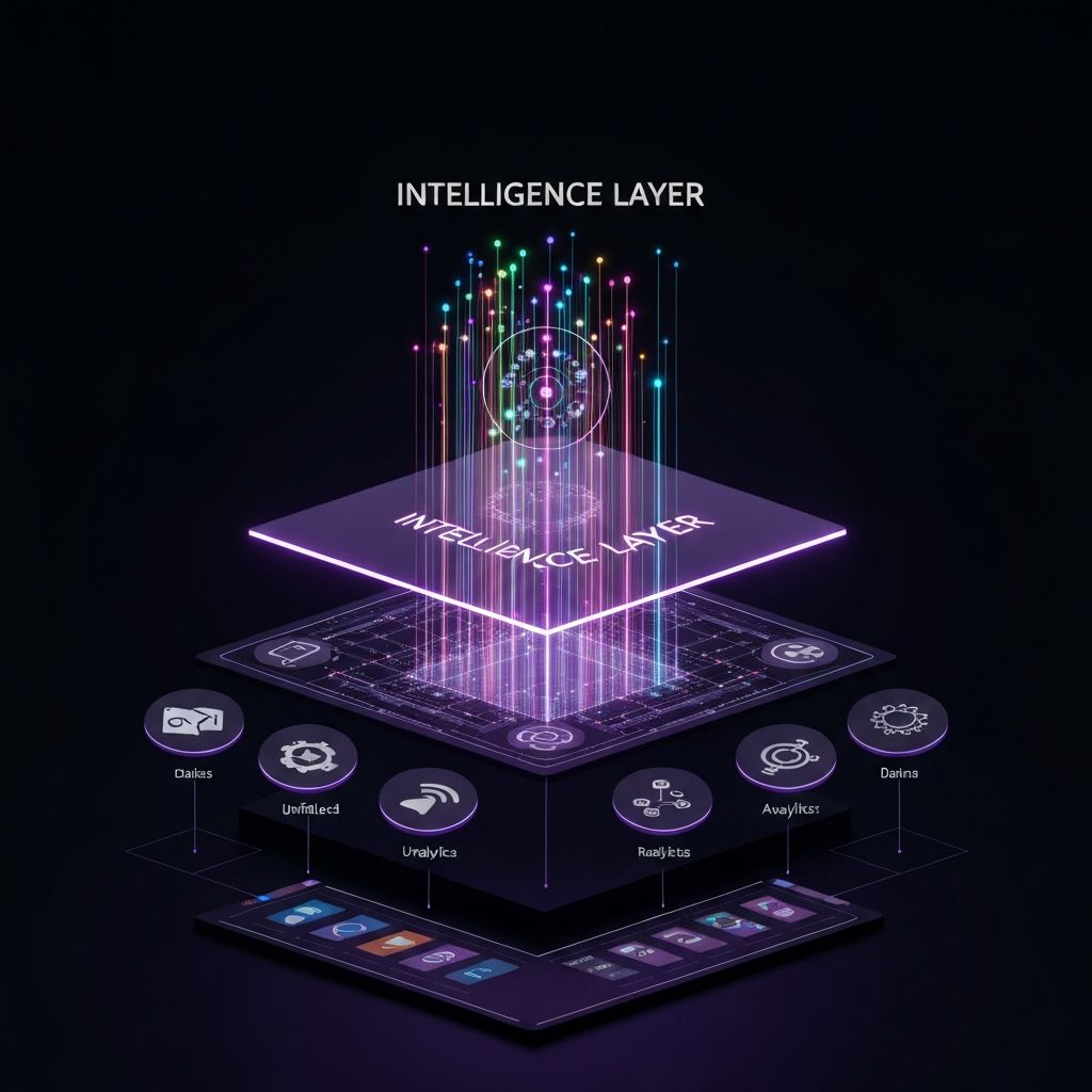Intelligence layer integrating data from multiple software tools